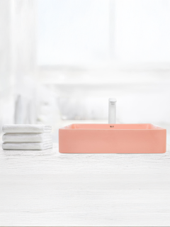 Раковина Weltwasser накладная матовая розовая 510х405х110 WW ELBACH 2178 MP 10000004511