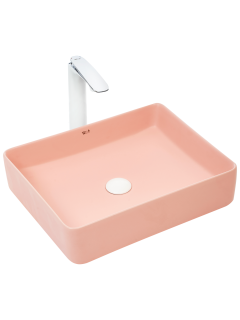 Раковина Weltwasser накладная матовая розовая 510х405х110 WW ELBACH 2178 MP 10000004511