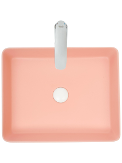 Раковина Weltwasser накладная матовая розовая 510х405х110 WW ELBACH 2178 MP 10000004511