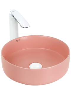 Раковина Weltwasser накладная матовая розовая 355х355х120 WW ELBACH 3134 MP 10000004515