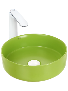 Раковина Weltwasser накладная матовая "зеленое стекло" 355х355х120 WW ELBACH 3134 MGG 10000004517