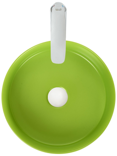 Раковина Weltwasser накладная матовая "зеленое стекло" 355х355х120 WW ELBACH 3134 MGG 10000004517