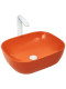 Раковина Weltwasser накладная матовая оранжевая 490х395х150 WW ELBACH 2143 MO 10000004526