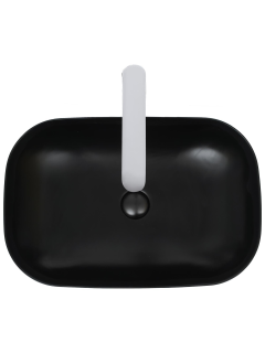 Раковина Weltwasser накладная матовая черная 610х400х145 WW ELBACH 2143P MB 10000004529