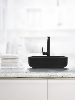 Раковина Weltwasser накладная матовая черная 500х390х140 WW ELBACH 2195 MB 10000004538
