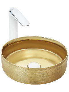 Раковина Weltwasser накладная золотистая 355х355х120 WW ELBACH 3134 LSG 10000004539