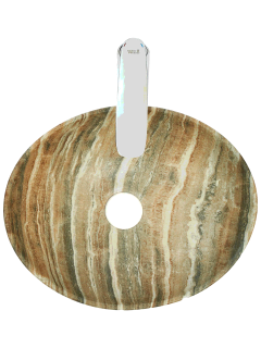 Раковина Weltwasser накладная мрамор бежевая с серым 410х335х145 WW ELBACH 3078 M804 10000004549