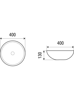 Раковина Weltwasser накладная мрамор белая с голубым и серым 400х400х145 WW ELBACH 3003 M814 10000004553