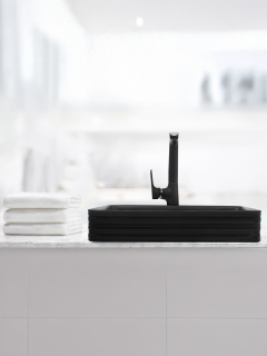 Раковина Weltwasser накладная матовая черная 675х380х120 WW ELBACH 2250 MB 10000004557