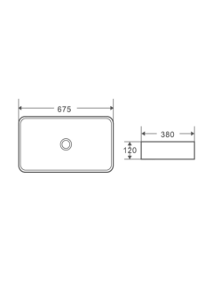 Раковина Weltwasser накладная матовая черная 675х380х120 WW ELBACH 2250 MB 10000004557