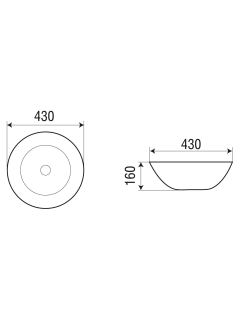 Раковина Weltwasser накладная 430х430х160 WW ELBACH 3132 10000004566 белый