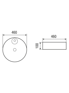 Раковина Weltwasser накладная 460х460х100 WW ELBACH 3204 10000004568 белый