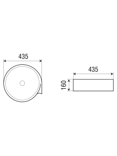 Раковина Weltwasser накладная 435х435х160 WW ELBACH 3261 10000004570 белый