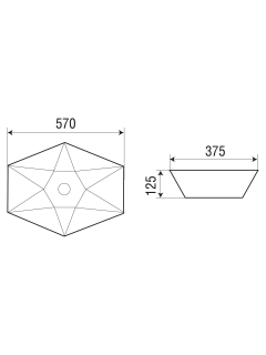 Раковина Weltwasser накладная 570х375х125 WW ELBACH 1138 10000004585 белый