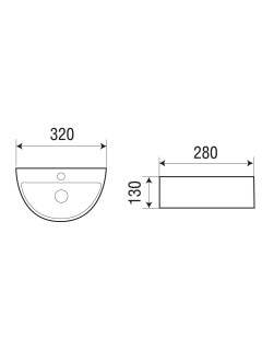 Раковина Weltwasser подвесная 320х280х130 WW AISBACH 5062 10000004597 белый