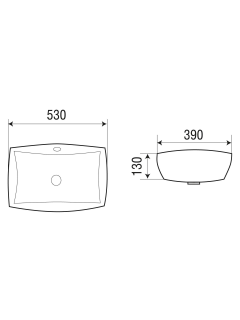 Раковина Weltwasser врезная 530х390х130 WW DEILBACH 6076 10000004601 белый