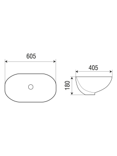 Раковина Weltwasser врезная 605х405х180 WW DEILBACH 6039 10000004608 белый