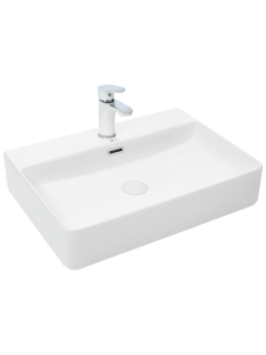 Раковина Weltwasser накладная матовая белая 600х420х120 WW ELBACH 2173 MW 10000004641
