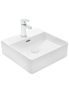 Раковина Weltwasser накладная матовая белая 420х420х120 WW ELBACH 2177 MW 10000004643
