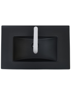 Раковина Weltwasser врезная 710х465х180 WW DEILBACH 7506-70 ML 10000005564 черный матовый