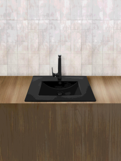 Раковина Weltwasser врезная 710х465х180 WW DEILBACH 7506-70 ML 10000005564 черный матовый