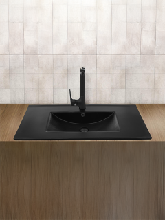 Раковина Weltwasser врезная 910х470х180 WW DEILBACH 7506-90 ML 10000005567 черный матовый