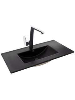 Раковина Weltwasser врезная 910х470х180 WW DEILBACH 7506-90 ML 10000005567 черный матовый