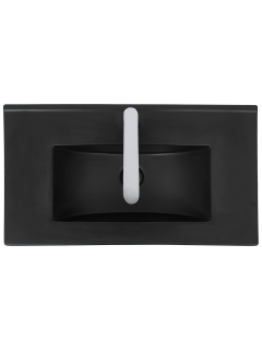 Раковина Weltwasser врезная 610х395х175 WW DEILBACH 7517-60 ML 10000005571 черный матовый