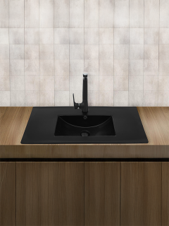 Раковина Weltwasser врезная 810х395х175 WW DEILBACH 7517-80 ML 10000005573 черный матовый