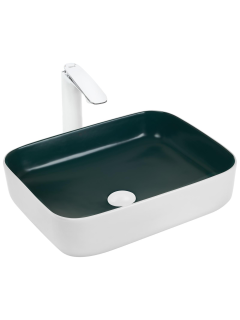 Раковина Weltwasser накладная белая зеленая 500х390х140 WW ELBACH M2195 WG 10000005602