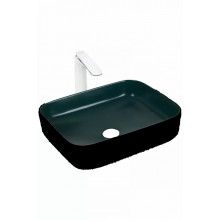 Раковина Weltwasser накладная  Elbach M2195 BDG 50х39 черный/темно-зелёный