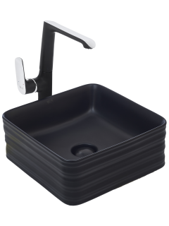 Раковина Weltwasser накладная матовая черная 395х395х150 WW ELBACH 20755 MB 10000005793