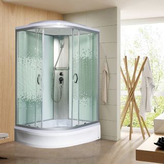 Душевая кабина с поддоном Мономах 120/90/24 МЗ R 10000005828 120x90 хром стекло прозрачное с рисунком