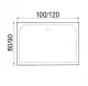 Душевой поддон WEMOR 120/90/24 S 1200*900*240 мм 10000006112 прямоугольный