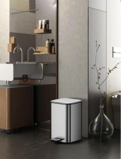 Педальное ведро Weltwasser WALLY TG 9L 10000006134 Серый матовый.