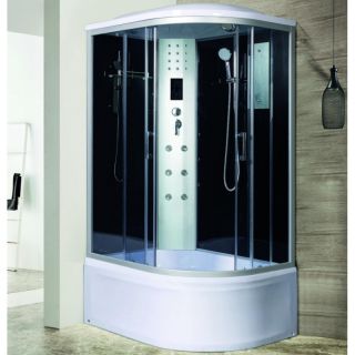 Душевая кабина River с поддоном Dunay XL 120/90/44 TH L 10000006168 120х90 хром стекло тонированное
