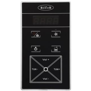 Душевая кабина River с поддоном Dunay XL 90/44 TH 10000006196 90х90 хром стекло тонированное