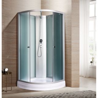 Душевая кабина River с поддоном Nara Light XL Б/К 90/24 MT 10000006217 90х90 хром стекло матовое