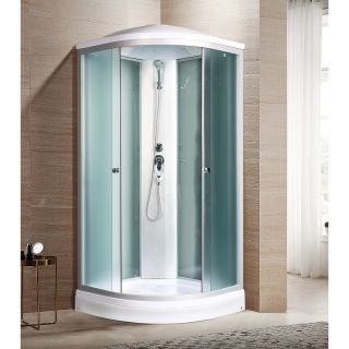 Душевая кабина River с поддоном Nara Light XL 100/24 MT 10000006219 100х100 хром стекло матовое
