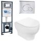 Комплект унитаза с инсталляцией WeltWasser Marberg 410 + Erlenbach 004 GL-WT + MAR 410 RD-CR 10000006464 белый глянцевый