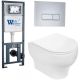 Комплект унитаза с инсталляцией WeltWasser Marberg 410 + Erlenbach 004 GL-WT + MAR 410 SE-CR 10000006465 белый глянцевый