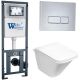 Комплект унитаза с инсталляцией WeltWasser Marberg 410 +Rotbach 004 GL-WT +MAR 410 SE-CR 10000006496 белый глянцевый