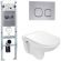 Комплект унитаза с инсталляцией Weltwasser Amberg 350 ST + Baarbach 004 GL-WT + Amberg RD-CR 10000006501 белый глянец