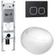Комплект унитаза с инсталляцией WeltWasser Amberg 350 ST +Jeckenbach 004 GL-WT +Amberg RD-BL 10000006534 белый глянцевый