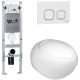 Комплект унитаза с инсталляцией WeltWasser Amberg 350 ST +Jeckenbach 004 GL-WT +Amberg RD-WT 10000006537 белый глянцевый