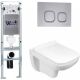 Комплект унитаза с инсталляцией WeltWasser Amberg 350 ST +Kehlbach 004 GL-WT +Amberg RD-CR 10000006539 белый глянцевый