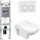 Комплект унитаза с инсталляцией WeltWasser Amberg 350 ST +Kehlbach 004 GL-WT +Amberg RD-WT 10000006541 белый глянцевый
