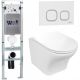Комплект унитаза с инсталляцией WeltWasser Amberg 350 ST +Odenbach 004 GL-WT +Amberg RD-WT 10000006566 белый глянцевый
