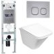 Комплект унитаза с инсталляцией WeltWasser Amberg 350 ST +Rotbach 004 GL-WT +Amberg RD-CR 10000006568 белый глянцевый