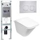 Комплект унитаза с инсталляцией WeltWasser Amberg 350 ST +Rotbach 004 GL-WT +Amberg RD-MT CR 10000006569 белый глянцевый